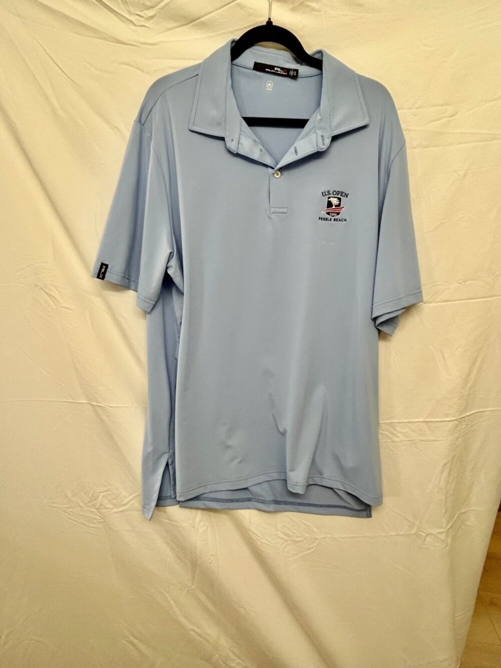RLX Ralph Lauren Light Blue U.S. Open Golf Polo XL